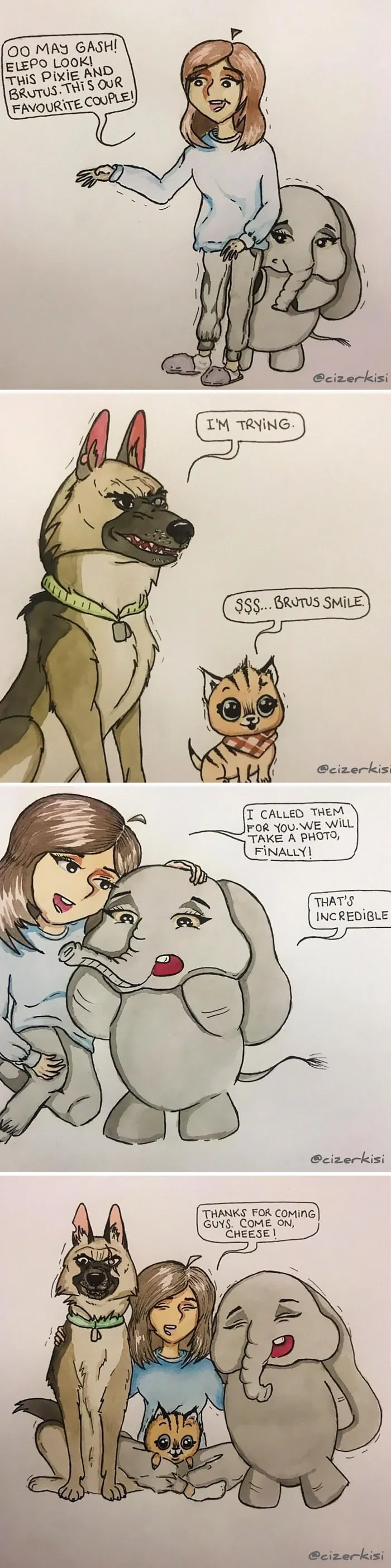 'Pixie And Brutus' Fans Are Drawing Their Own Comics So The Adventures Don't Stop (27 Pics)