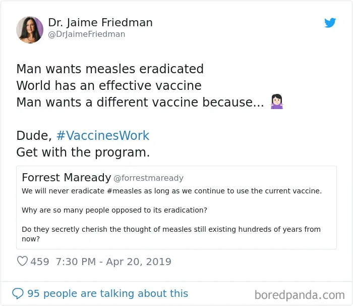 25 Of The Best Responses Doctors And Other Medical Professionals Had To Anti-Vaxxers