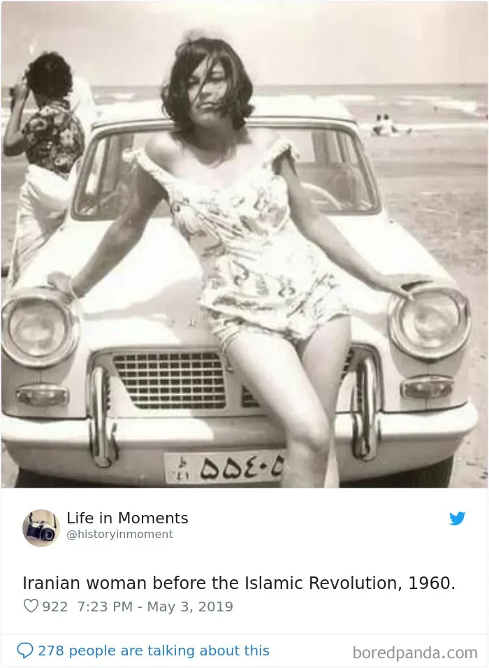 Mujer iraní antes de la revolución islámica, 1960