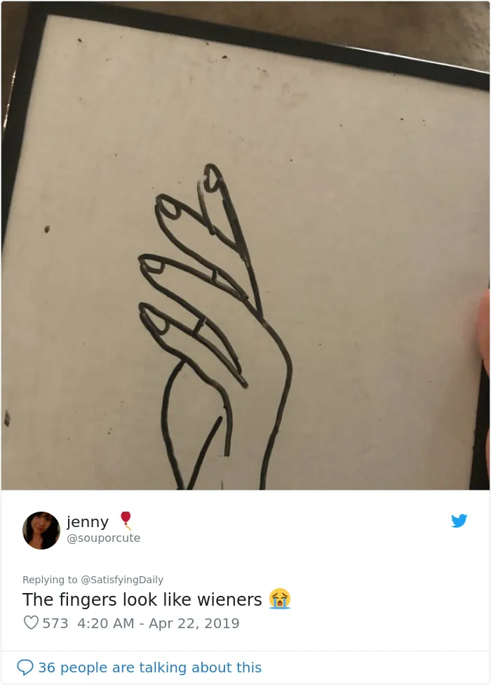 People Are Trying To Follow A Viral Hand-Drawing Tutorial, And They're Failing So Bad, It's Good (24 Pics)