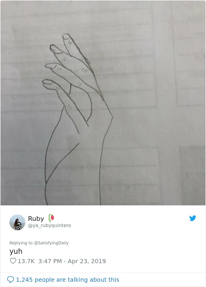 People Are Trying To Follow A Viral Hand-Drawing Tutorial, And They're Failing So Bad, It's Good (24 Pics)