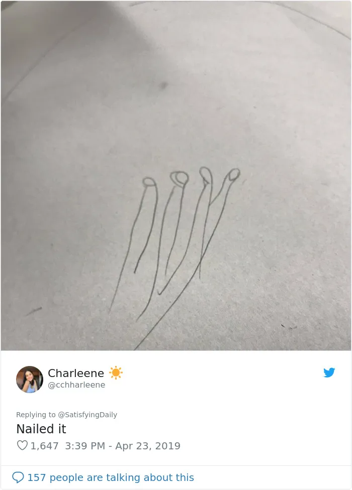 People Are Trying To Follow A Viral Hand-Drawing Tutorial, And They're Failing So Bad, It's Good (24 Pics)
