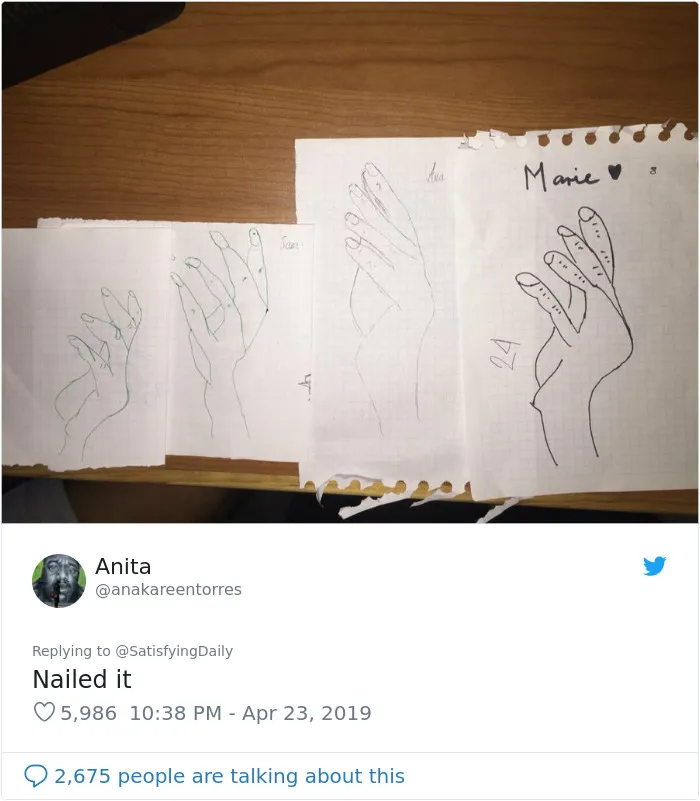People Are Trying To Follow A Viral Hand-Drawing Tutorial, And They're Failing So Bad, It's Good (24 Pics)