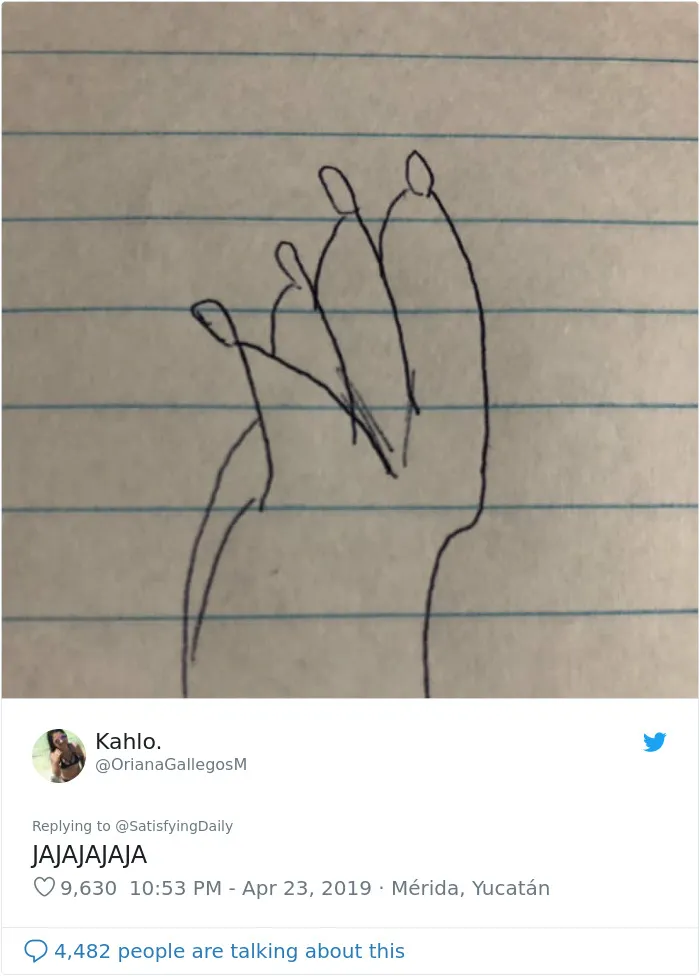 People Are Trying To Follow A Viral Hand-Drawing Tutorial, And They're Failing So Bad, It's Good (24 Pics)