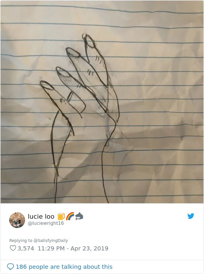 People Are Trying To Follow A Viral Hand-Drawing Tutorial, And They're Failing So Bad, It's Good (24 Pics)