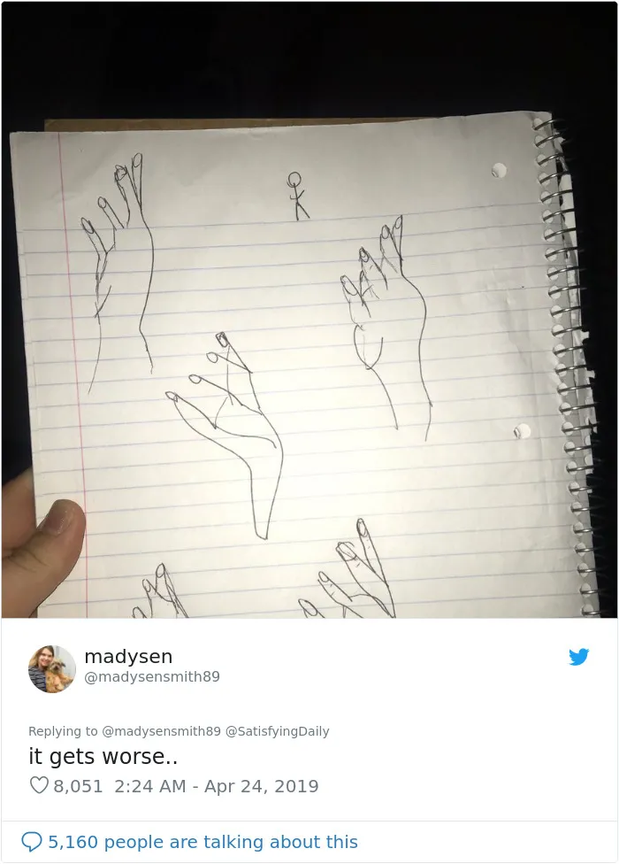 People Are Trying To Follow A Viral Hand-Drawing Tutorial, And They're Failing So Bad, It's Good (24 Pics)