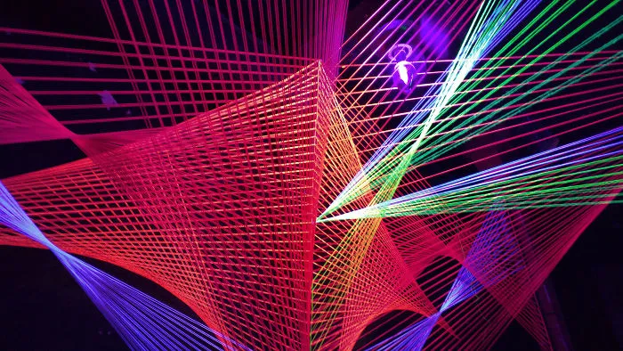 We Make String Installations With Tens Of Thousands Of Intersecting Straight Lines