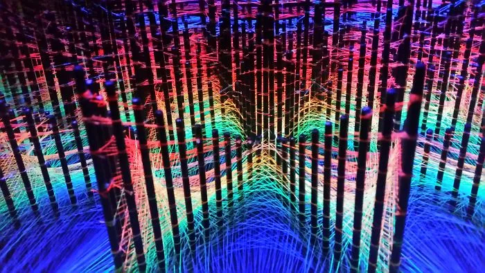 We Make String Installations With Tens Of Thousands Of Intersecting Straight Lines