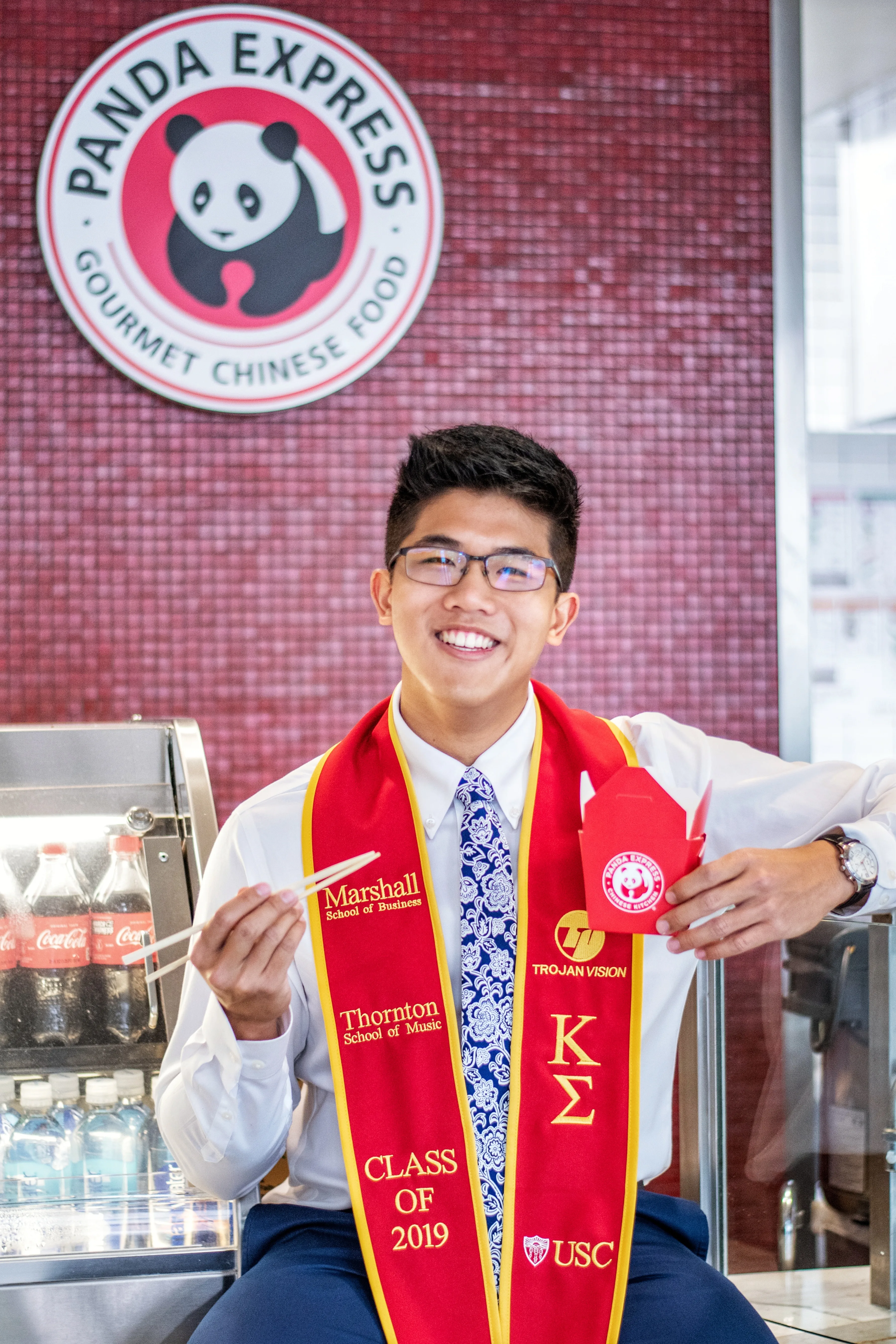 I Decided To Take My Grad Photos At Panda Express
