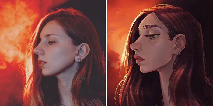 I Asked 16 Artists To Draw My Portrait Photos In Their Style