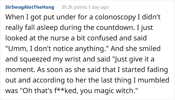 30 Funniest Things Patients Have Said On Anesthesia
