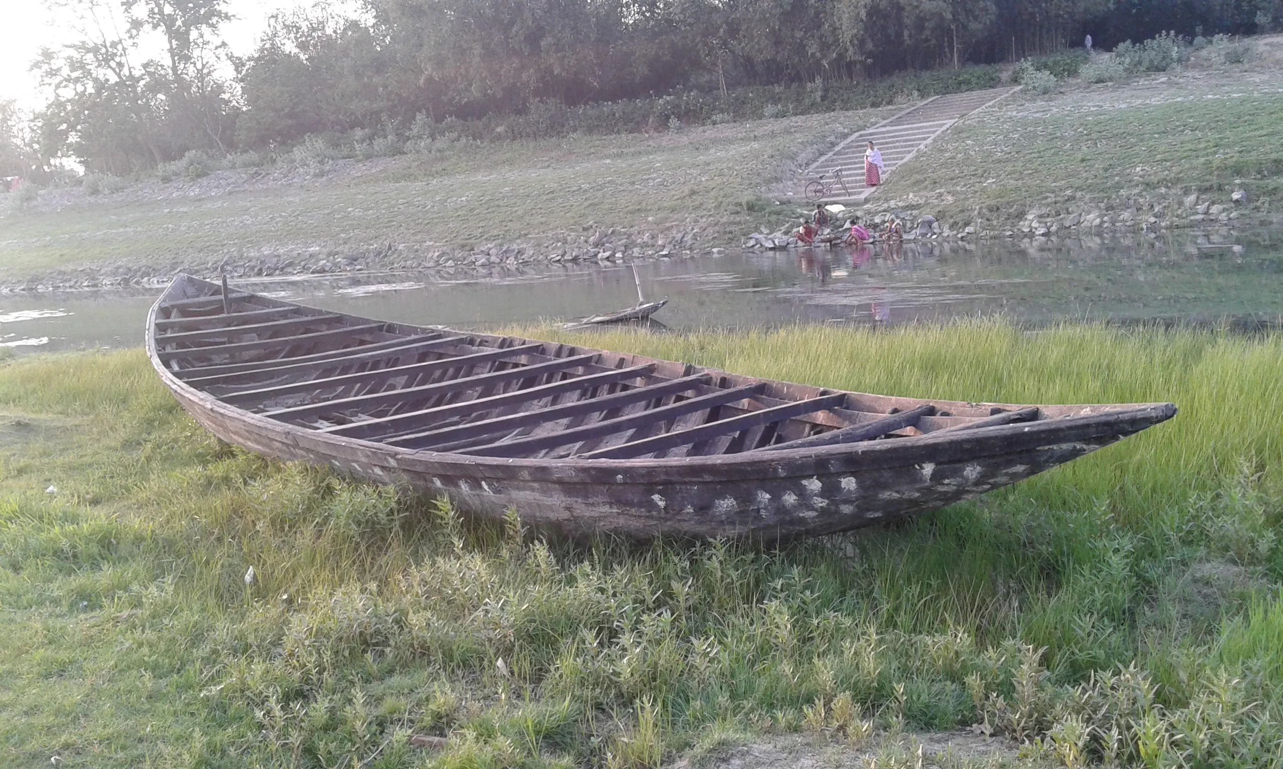 River In Its Low Energy Level (Mobile Photo Shoot)