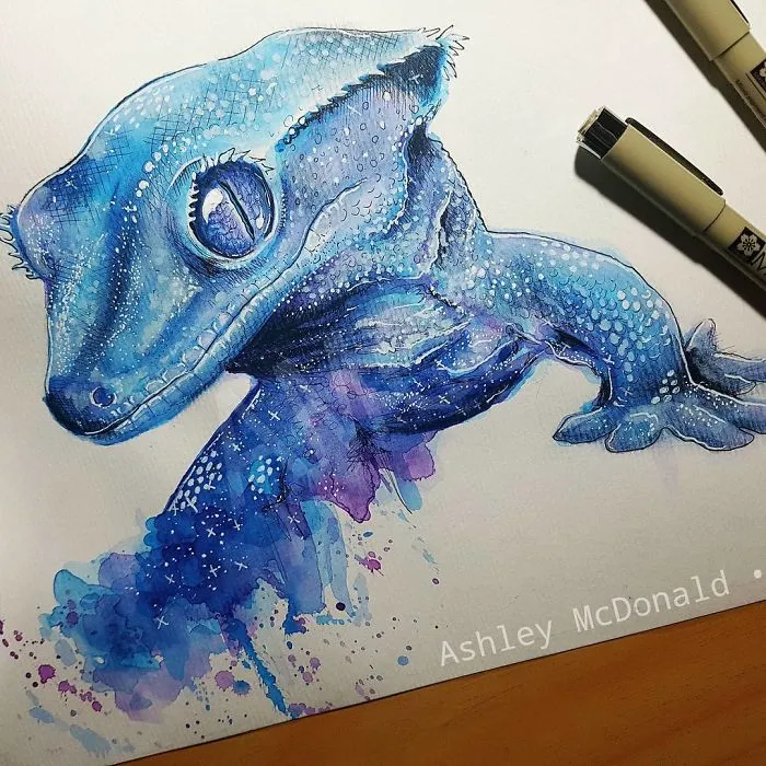 My 30 Animal Portraits That I Painted Using Watercolors And Pencils