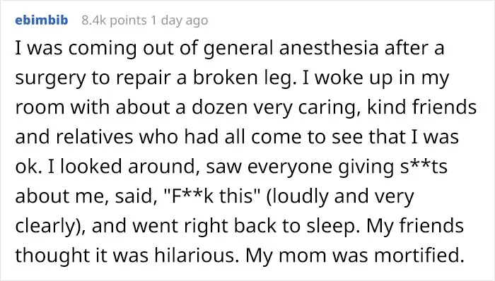 30 Funniest Things Patients Have Said On Anesthesia