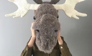 I Knit This Moose Head For A Wedding Present