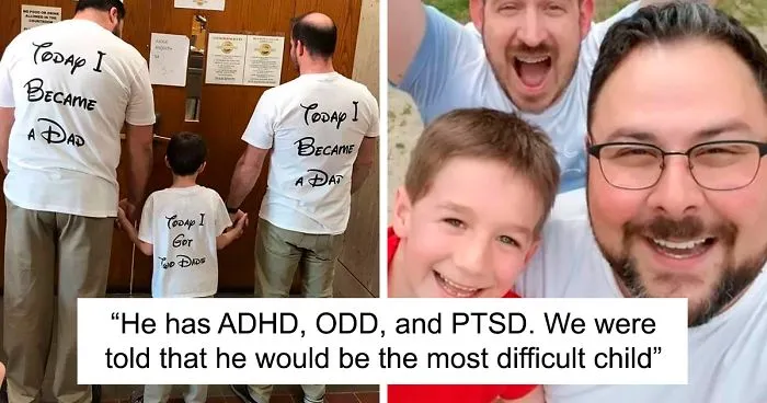 Dads Share A Heartwarming Picture Of Their First Day After Adopting A Son