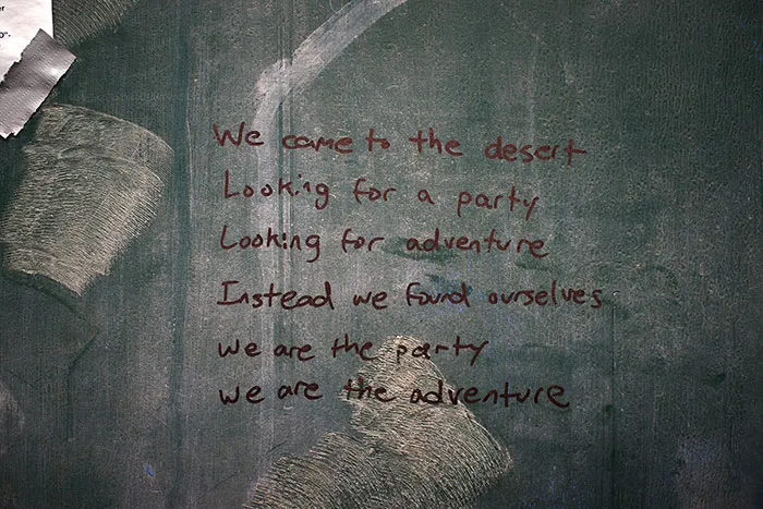 Found This On The Inside Of A Urinal At Burning Man