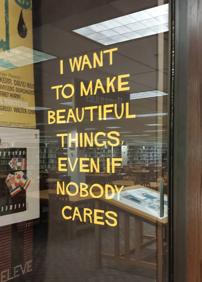 Even If Nobody Cares