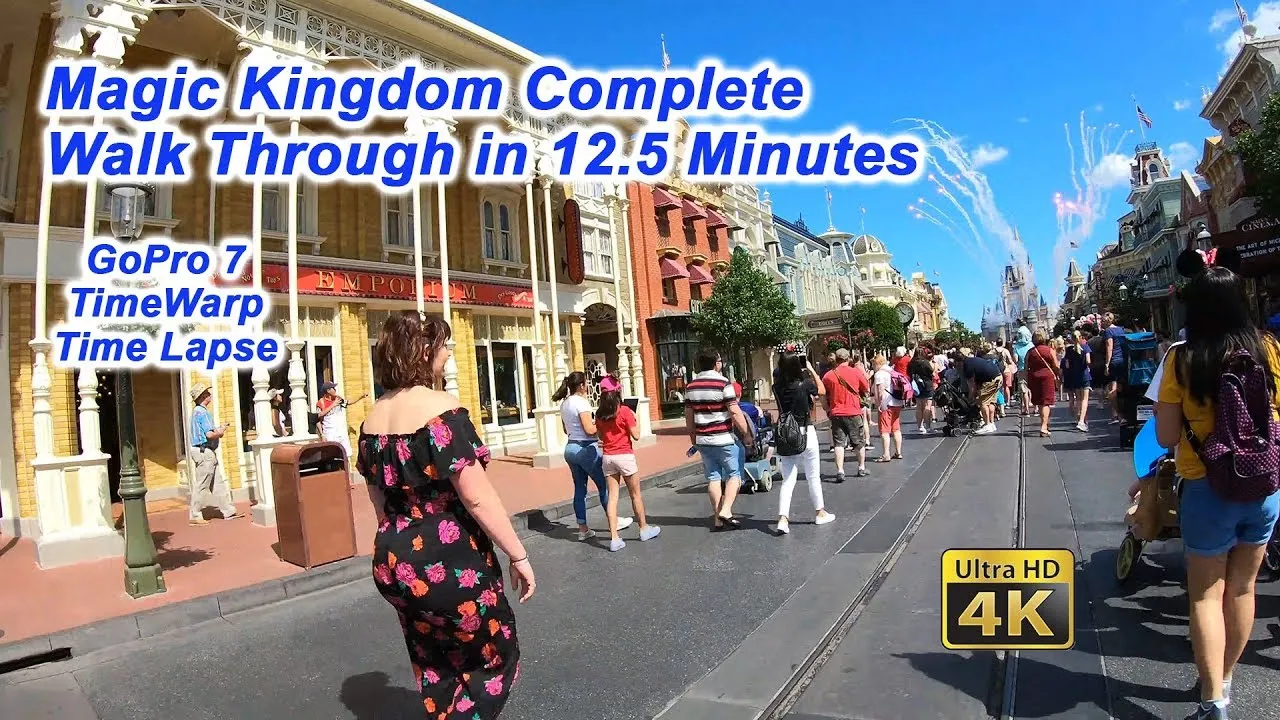 Complete Time Lapse Walk Through Of The Magic Kingdom