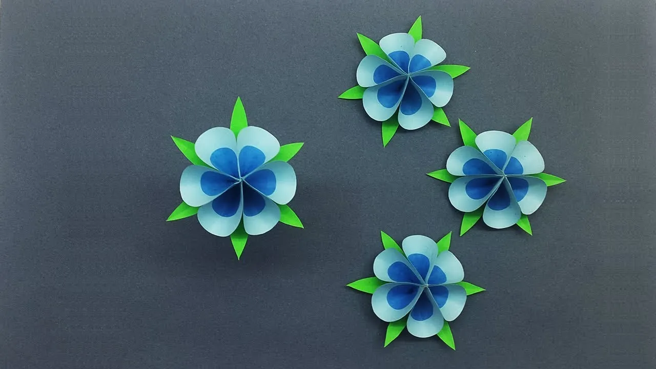 Easy Paper Flowers | How To Make Tiny Paper Flower For Decorations