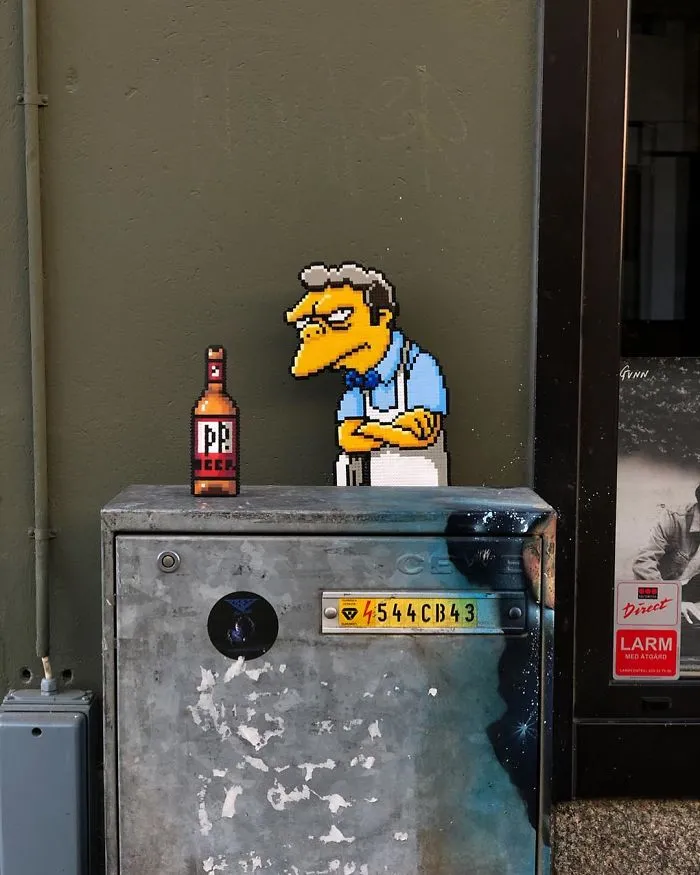 Swedish Artist Is ‘Vandalizing’ Streets With His Stunning Pixel Art (New Pics)
