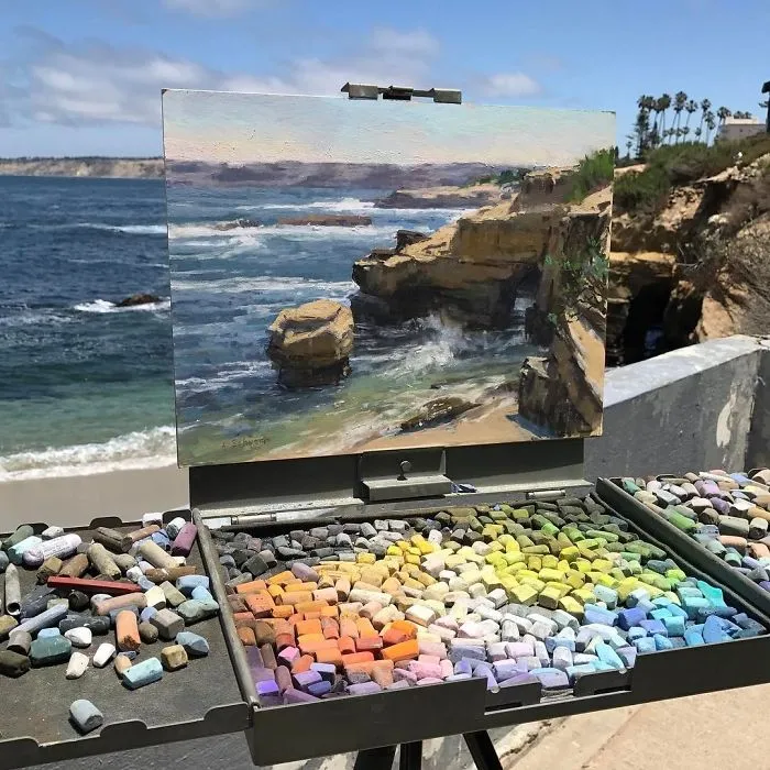 30 Landscape Paintings Framed By Nature And Aaron Schuerr