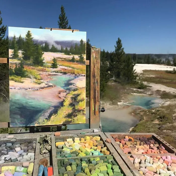 30 Landscape Paintings Framed By Nature And Aaron Schuerr