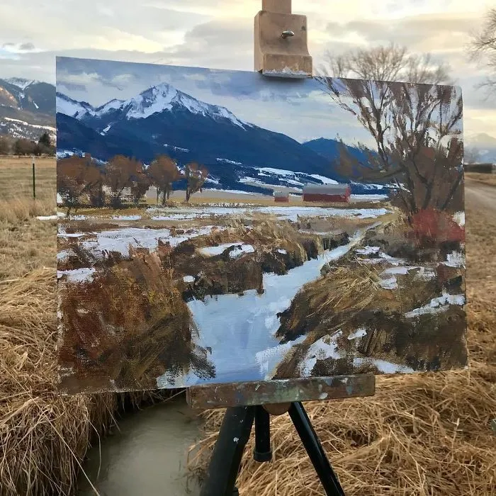 30 Landscape Paintings Framed By Nature And Aaron Schuerr
