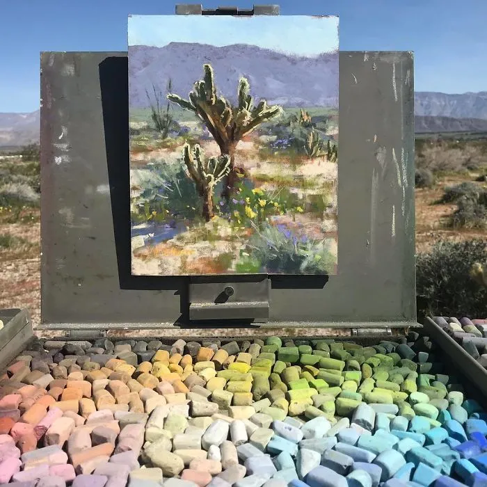 30 Landscape Paintings Framed By Nature And Aaron Schuerr