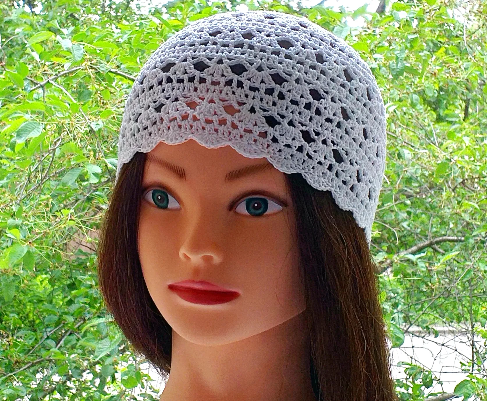 Crochet Cotton Beanie