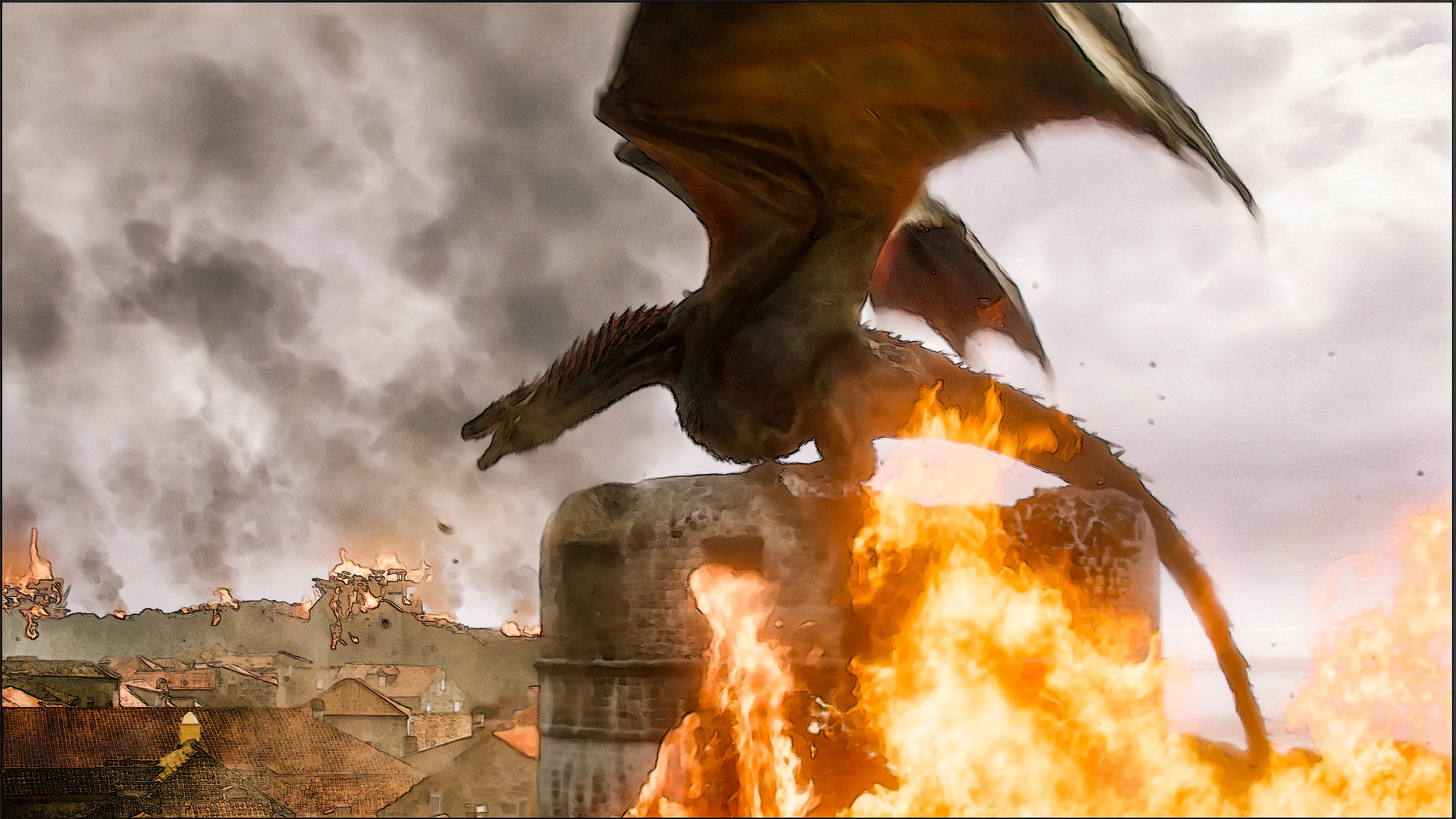 Upgraded My Favorite Drogon Shots From Game Of Thrones Ep 5