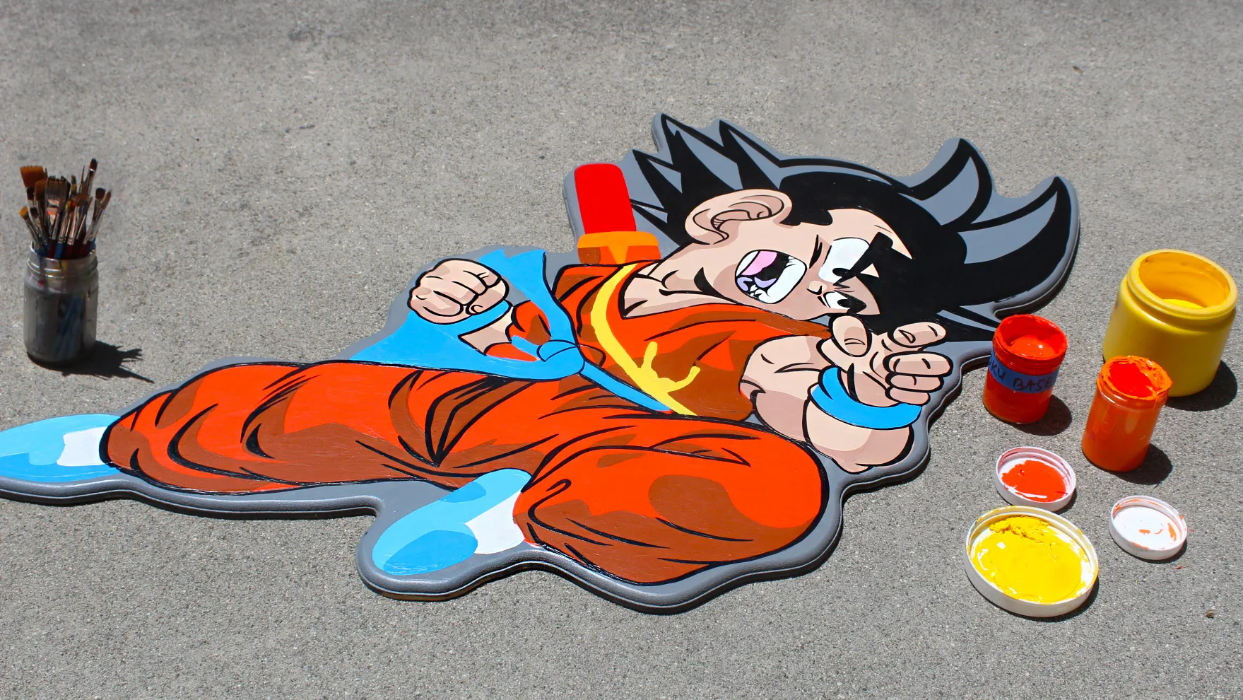 Goku Painting In The Works