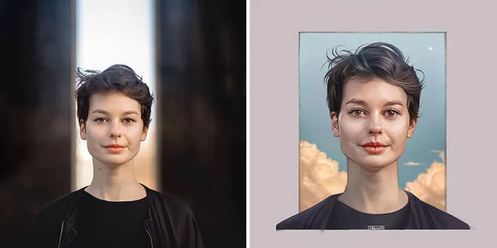 I Asked 16 Artists To Draw My Portrait Photos In Their Style