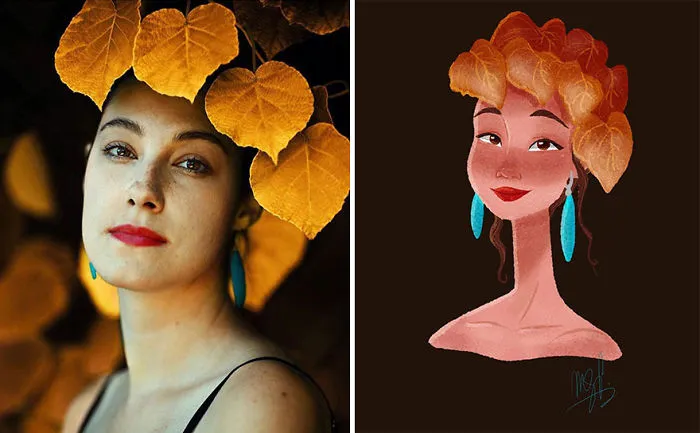 I Asked 16 Artists To Draw My Portrait Photos In Their Style
