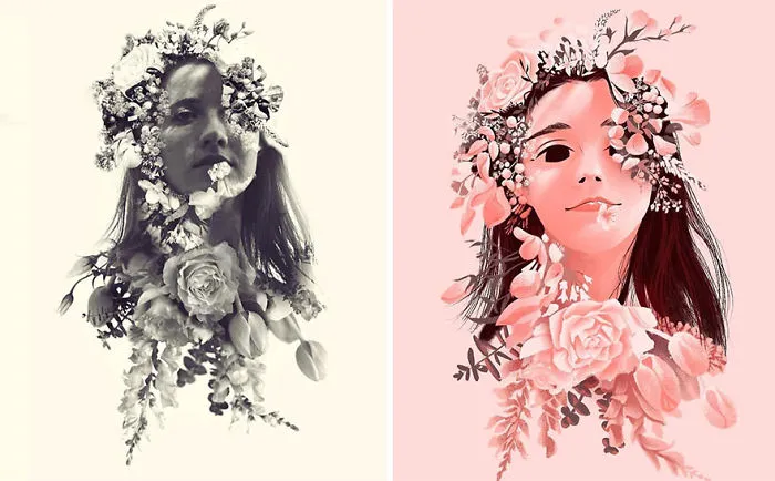 I Asked 16 Artists To Draw My Portrait Photos In Their Style