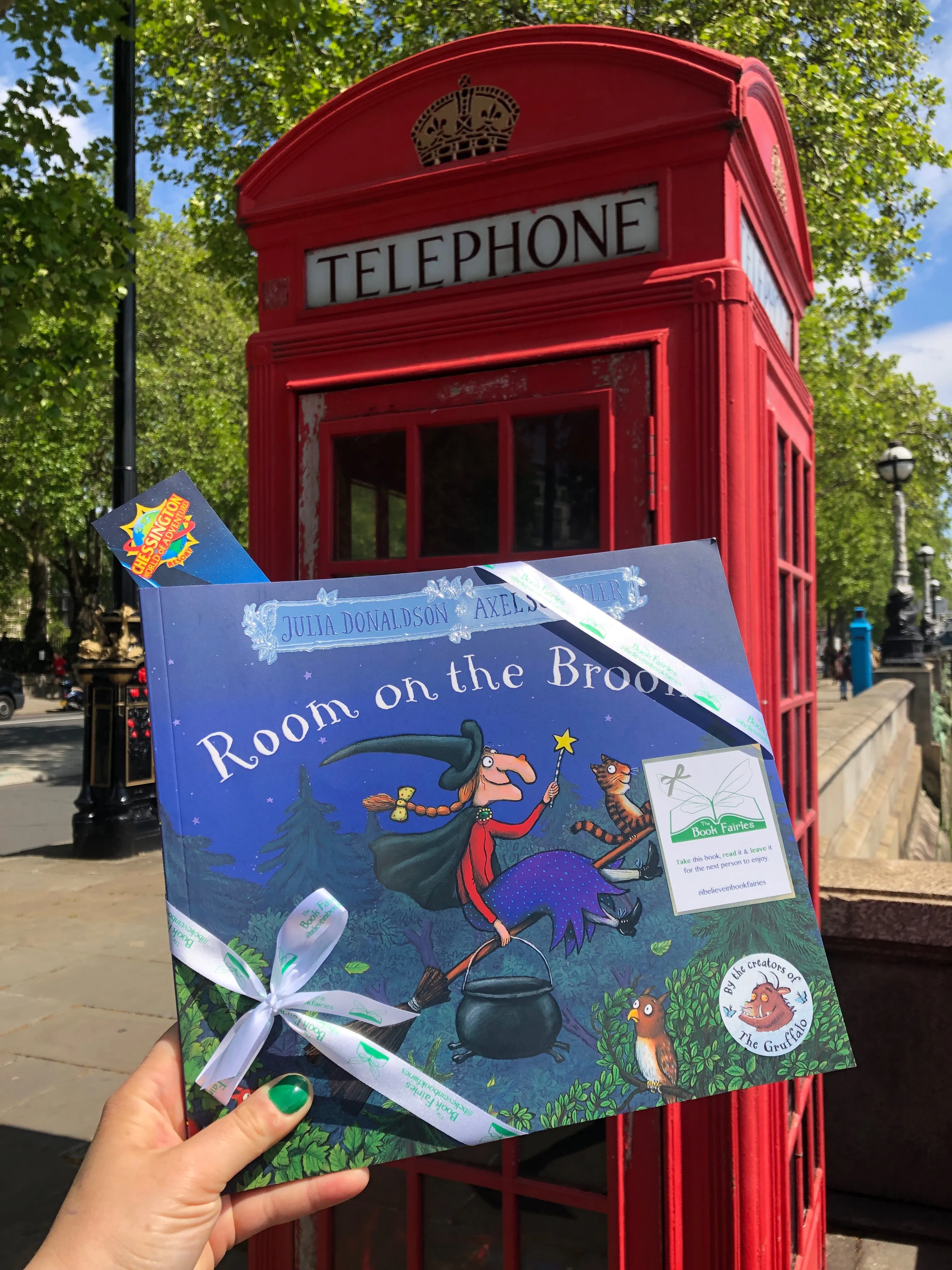 Chessington World Of Adventures Resort And The Book Fairies Sprinkle Magic Around London With Copies Of Room On The Broom And Theme Park Tickets