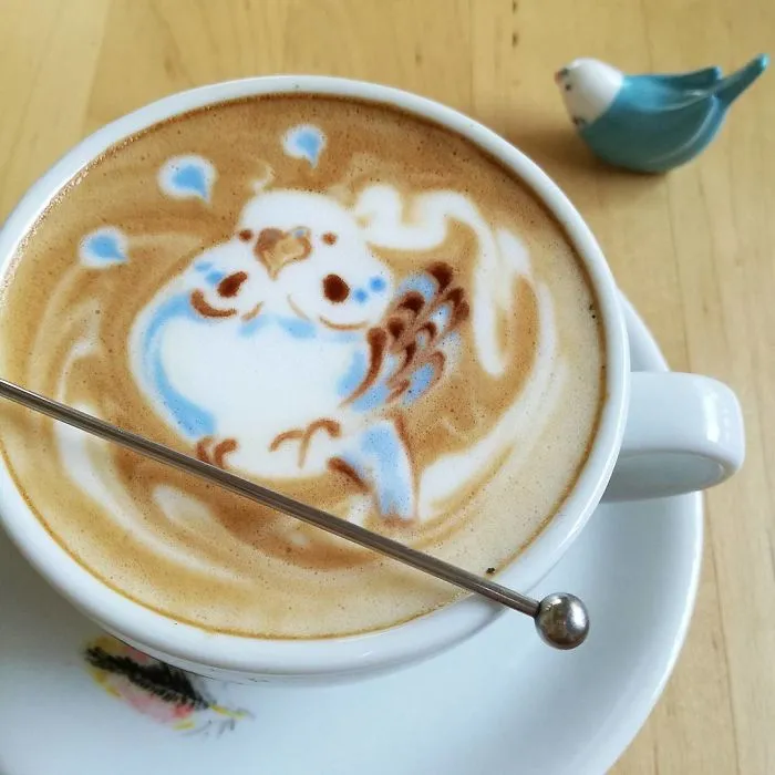 30 Pics Of Amazing Bird Latte Art By Japanese Artist