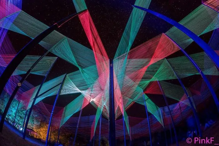 We Make String Installations With Tens Of Thousands Of Intersecting Straight Lines