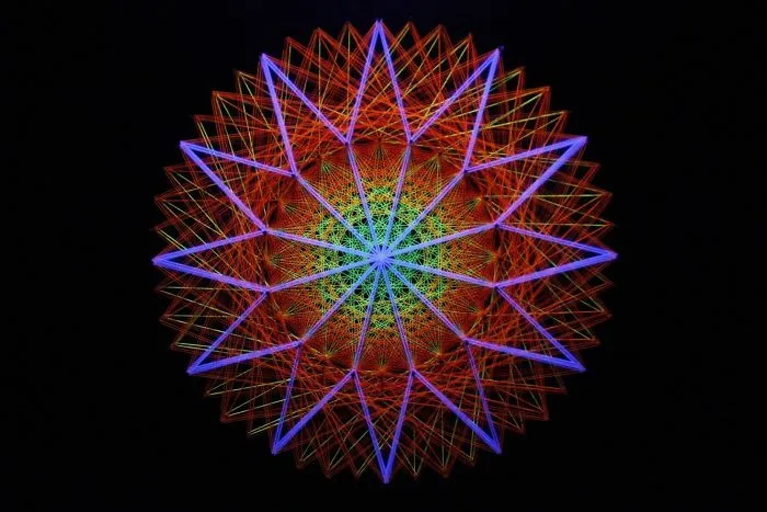 We Make String Installations With Tens Of Thousands Of Intersecting Straight Lines
