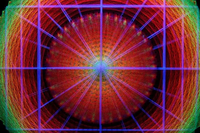 We Make String Installations With Tens Of Thousands Of Intersecting Straight Lines