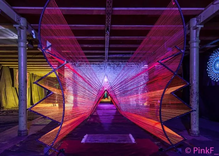 We Make String Installations With Tens Of Thousands Of Intersecting Straight Lines