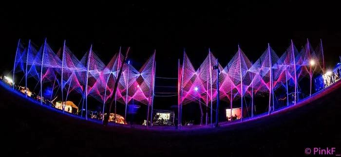 We Make String Installations With Tens Of Thousands Of Intersecting Straight Lines