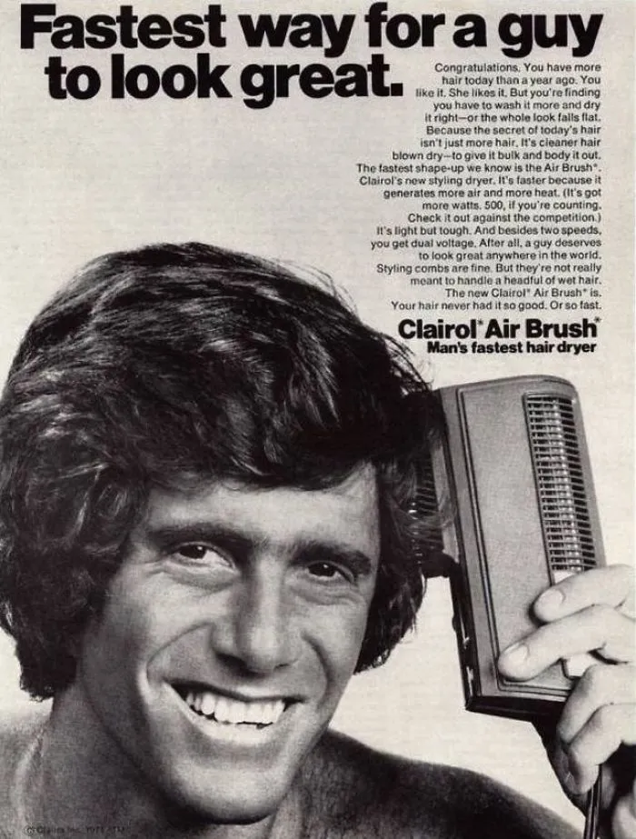 16 Vintage Ads Of Hair Products For Men In The 1970s