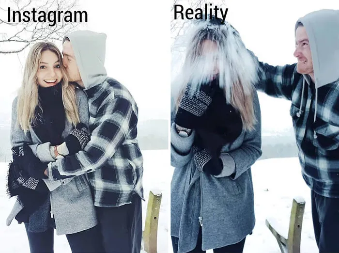 Esta chica muestra Instagram VS la realidad en 20 imágenes