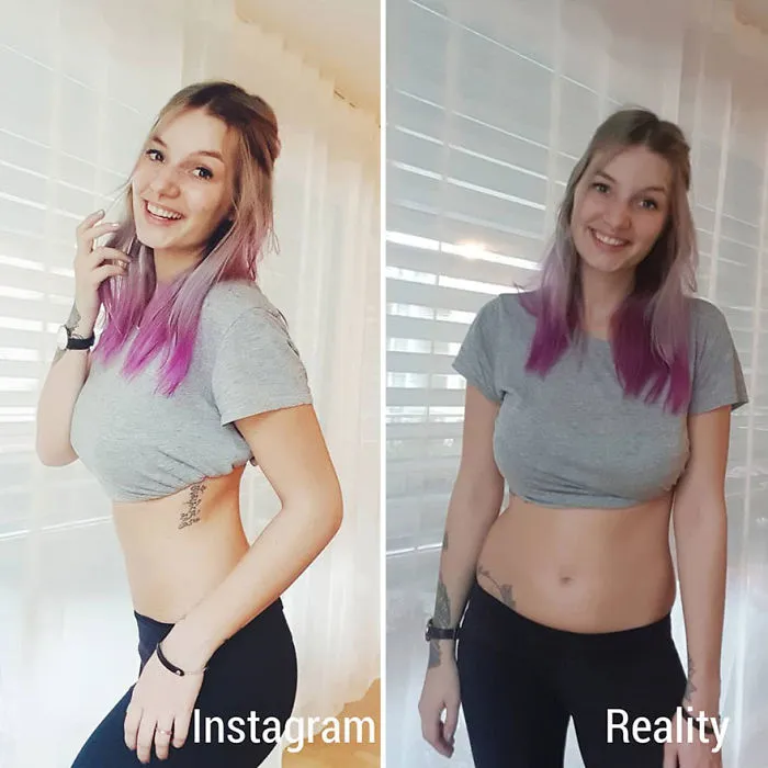 Esta chica muestra Instagram VS la realidad en 20 imágenes