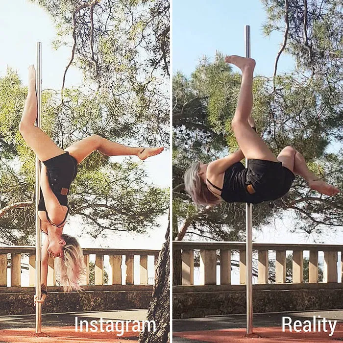 Esta chica muestra Instagram VS la realidad en 20 imágenes