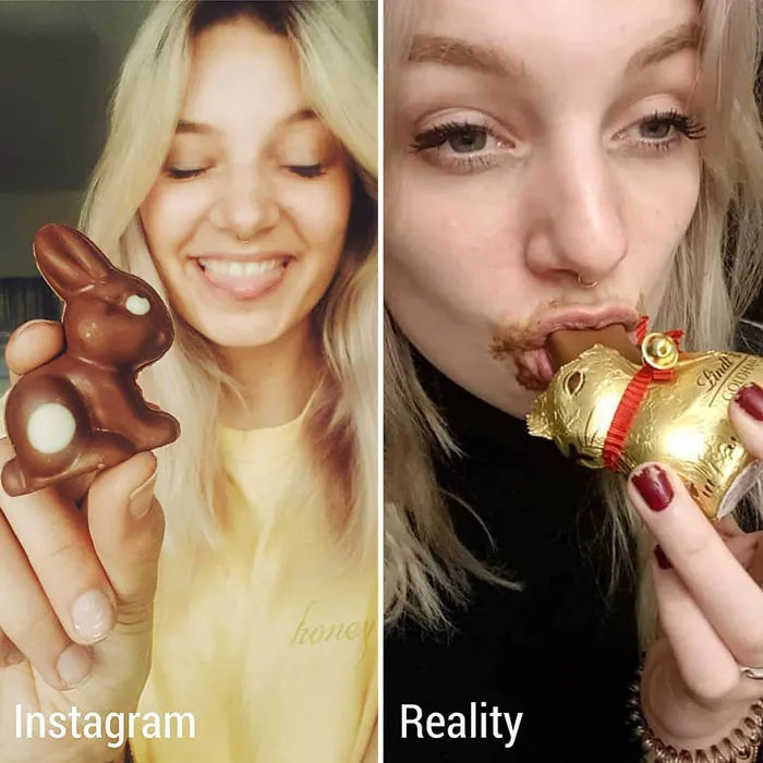 Esta chica muestra Instagram VS la realidad en 20 imágenes
