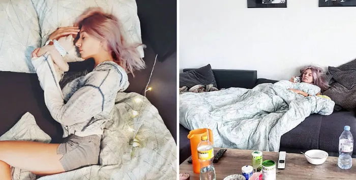 Esta chica muestra Instagram VS la realidad en 20 imágenes