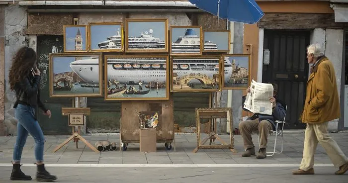 Banksy Gets Kicked Out The Venice Art Biennale After Creating Unlicensed Street Stall With Social Commentary