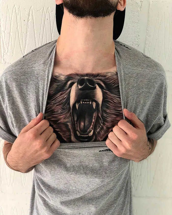Really Cool Chest Tattoo